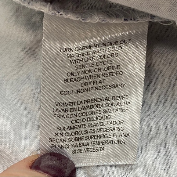 Caribbean Joe Navy Blue Diamond Pattern Bermuda Shorts Women's 6 - Picture 6 of 6